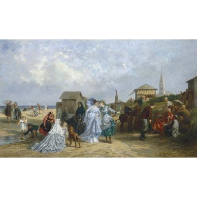 Antony Paul Emile Morlon – On the Beach at Trouville